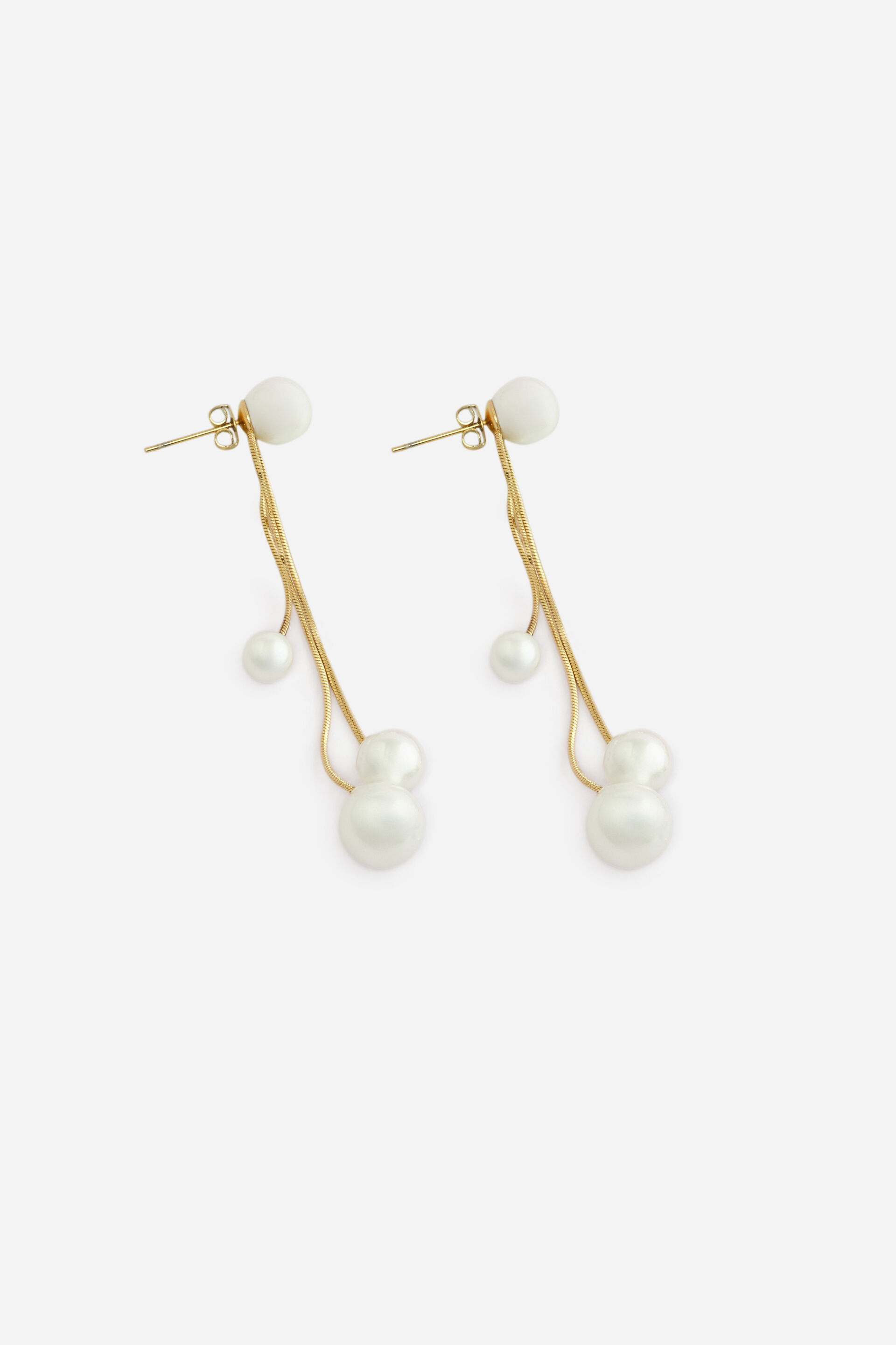 Pearl Layered Earrings, , image 2